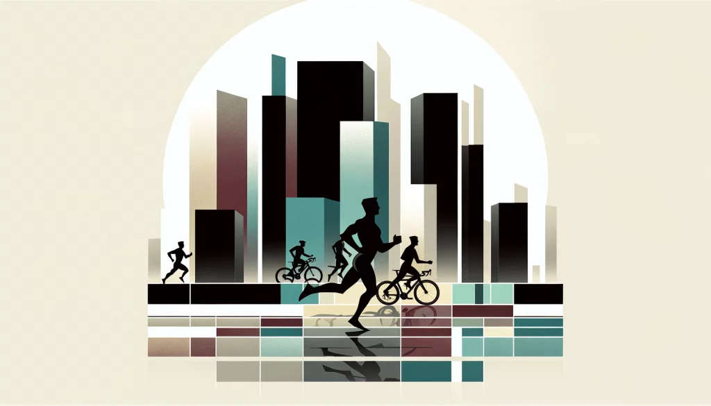 A-minimalist-interpretation-of-the-Duathlon-of-the-Companies-in-Alcobendas-Spain-focusing-on-simplicity-and-the-essence-of-the-event.-