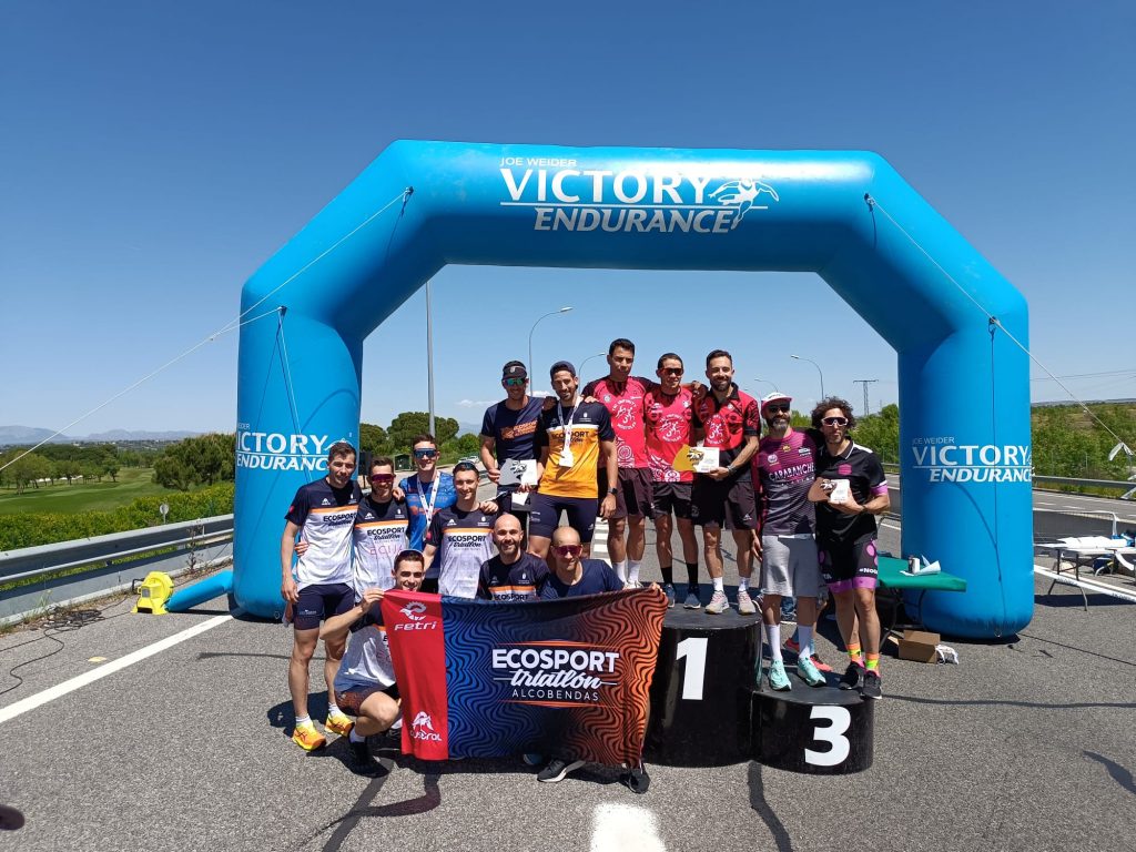 Podio de ecosport en el duatlon del Jarama